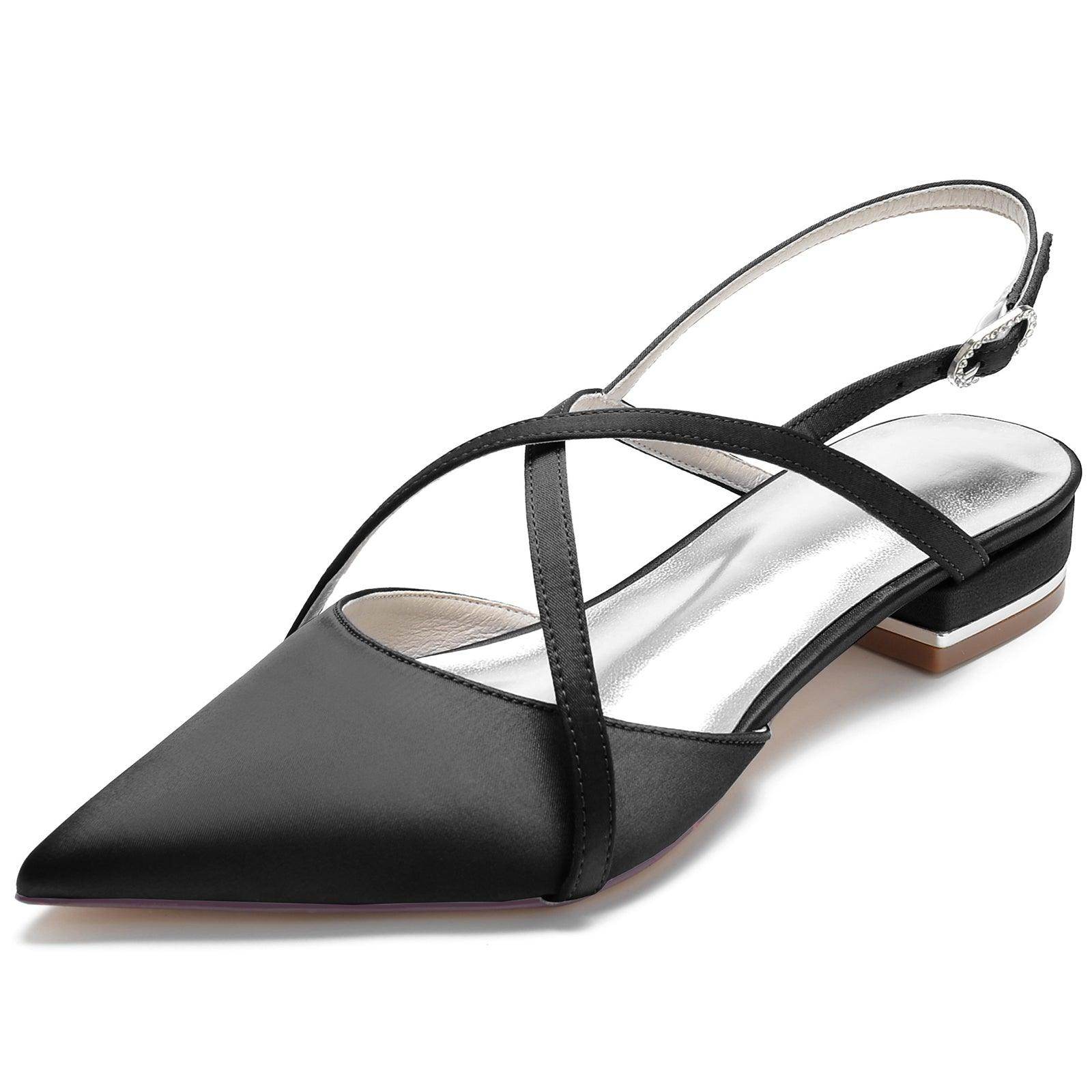 Flat Heel 2.5cm Silk-Like Shoes CK0252 - COCOMELODY